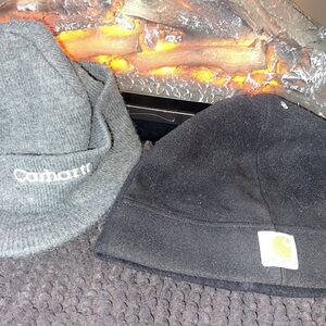 Carhartt Black and Gray Beanie Duo